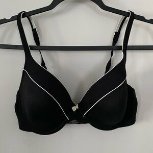 Soma Black Embraceable Piped Demi Bra 34C